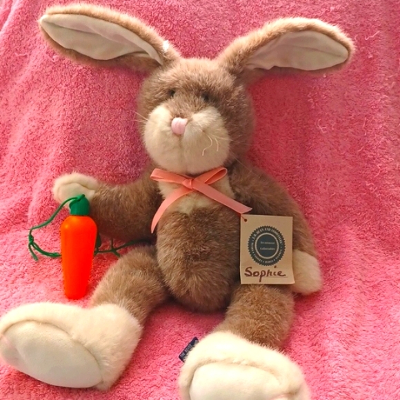 Bunny Stuffed Animal Plush Toy - Bunny JB Bean Brand Made in USA - Picture 1 of 13
